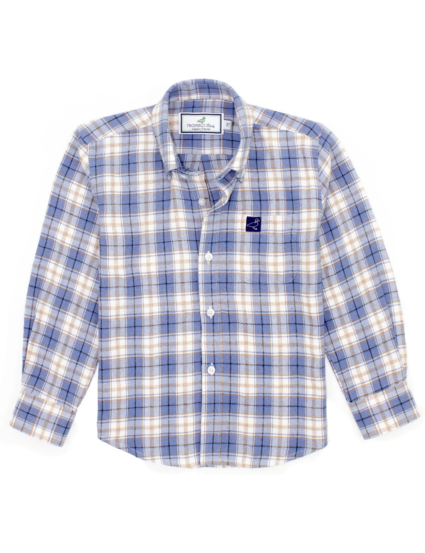 Youth Classic Flannel- Winter Blue