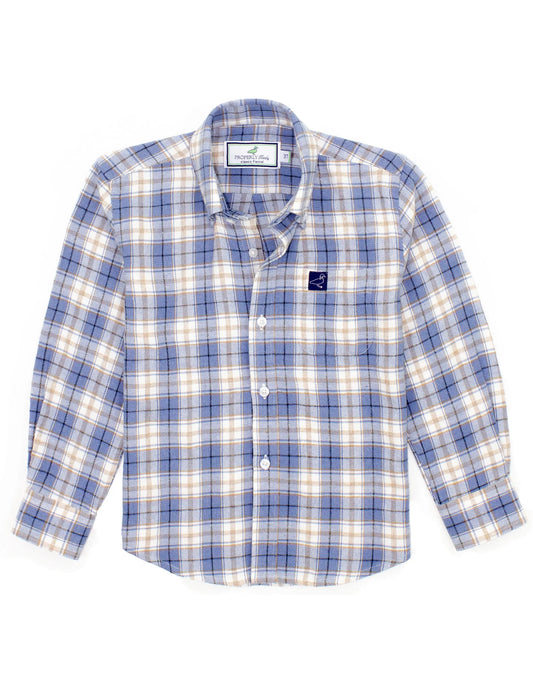 Youth Classic Flannel- Winter Blue