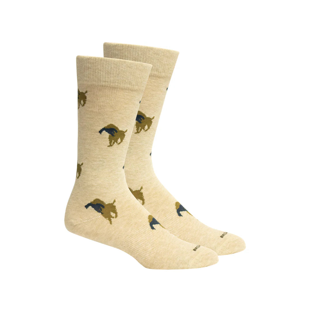 Brown Dog Church Sock - Oatmeal