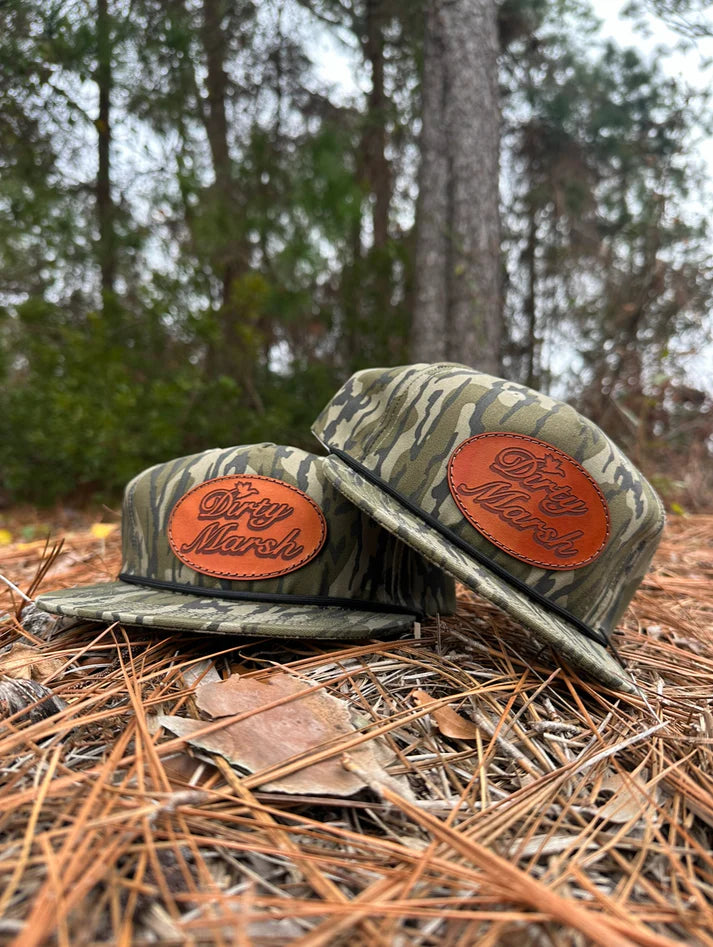 Classic Leather Patch Rope Hat- Bottomlands