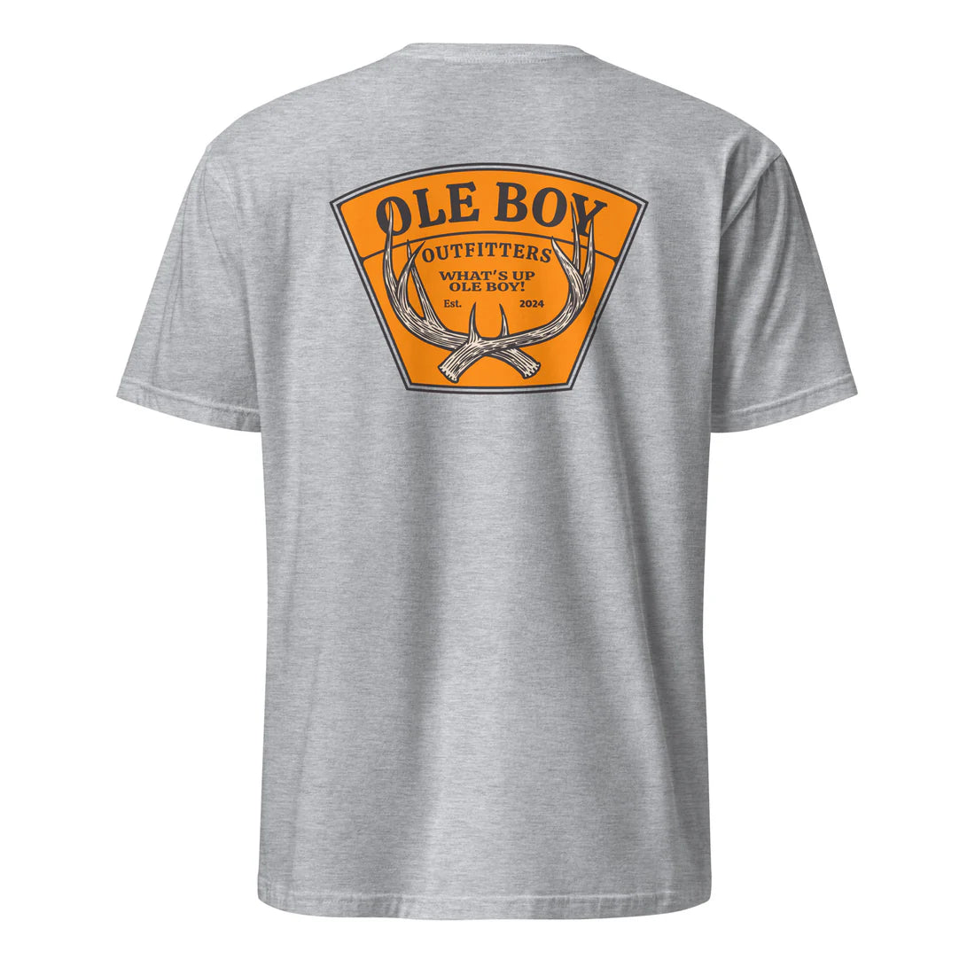 Deer Antler Tee- Grey