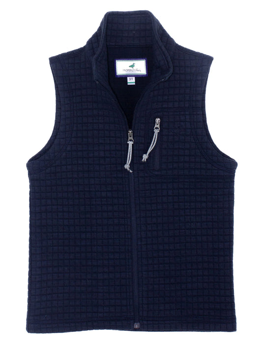 Youth Delta Vest- Navy