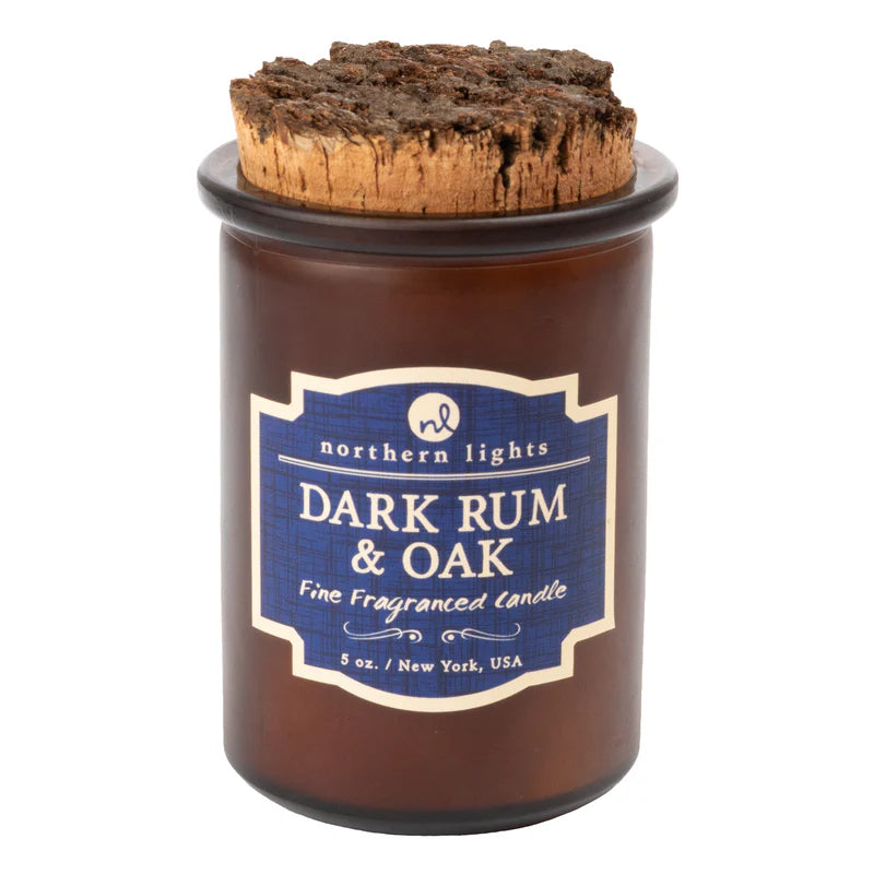 Dark Rum and Oak Spirit Candle