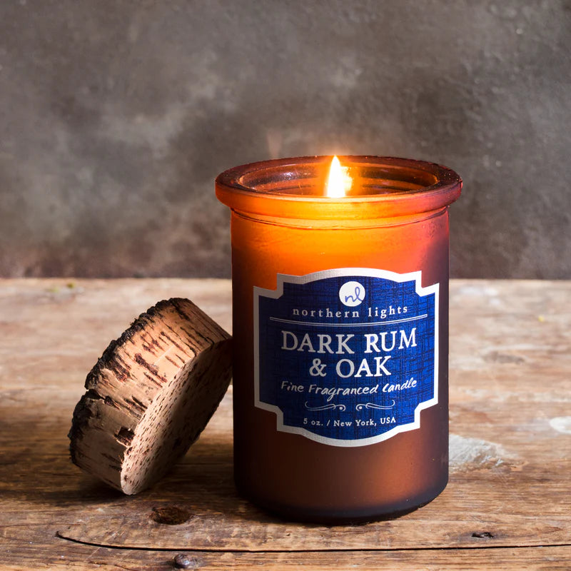 Dark Rum and Oak Spirit Candle