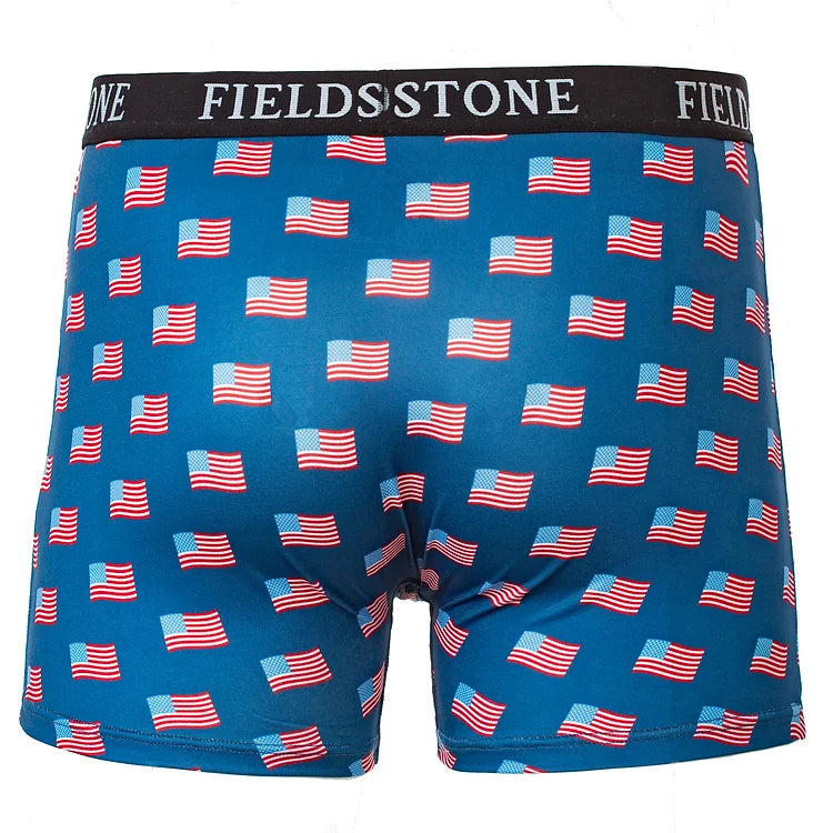 Pattern Boxer Briefs- Flag