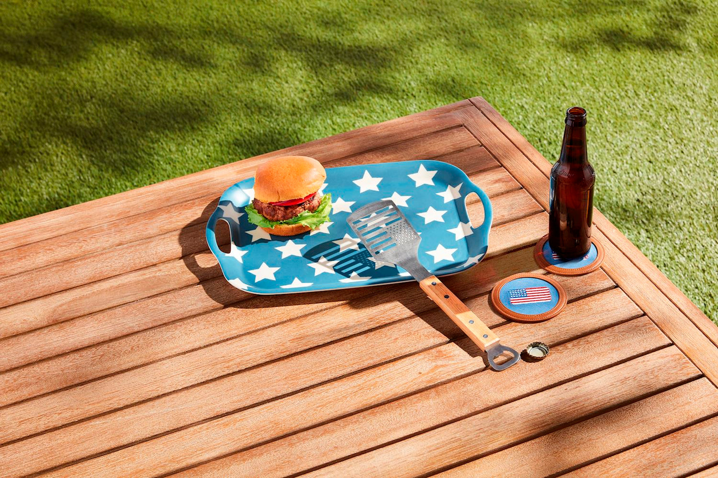American Flag Coaster Set