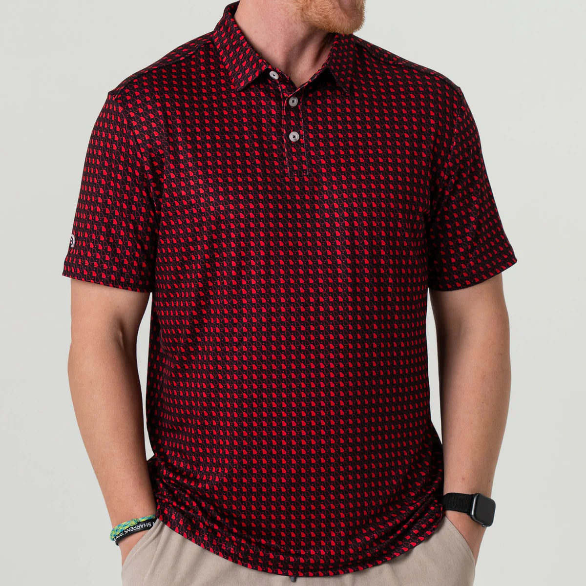 Georgia Black Performance Polo