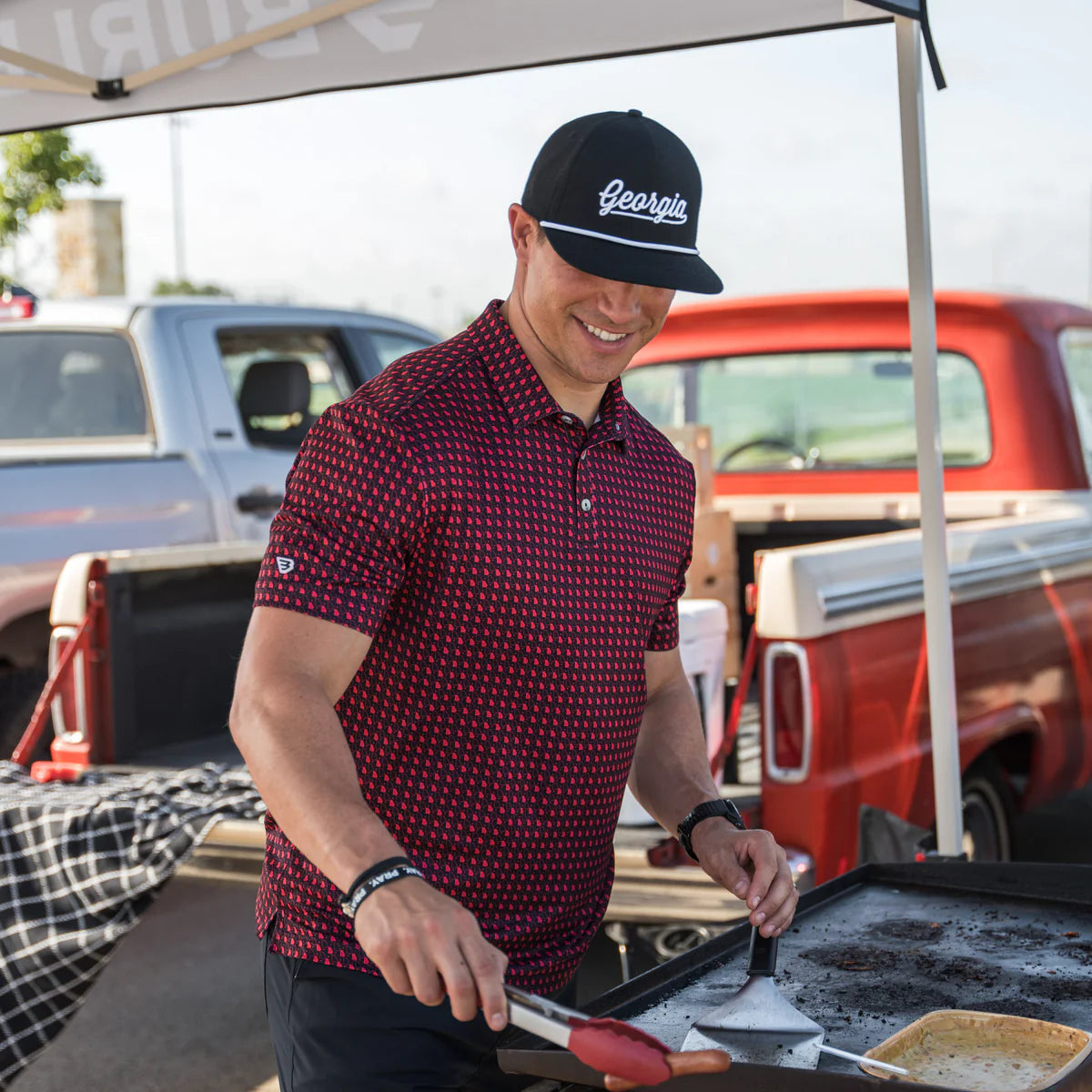 Georgia Black Performance Polo