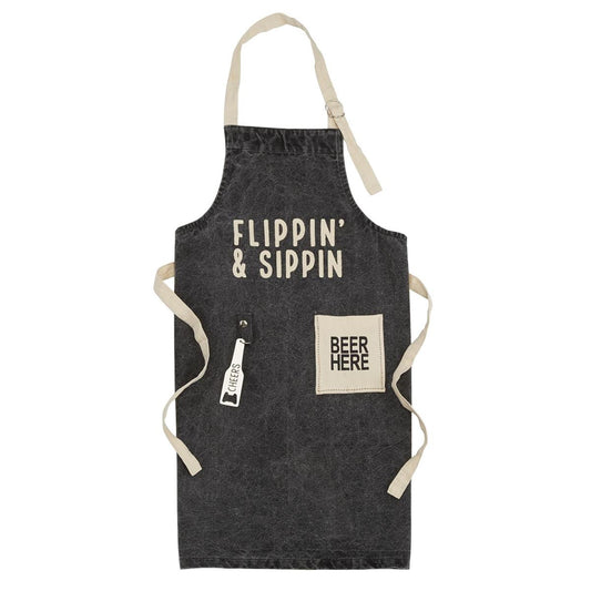 Flippin' and Sippin' Apron