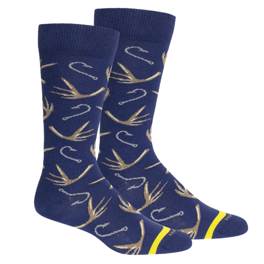 Hook and Bullet Socks- Blue