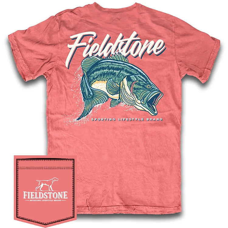 Largemouth Bass T-Shirt- Watermelon