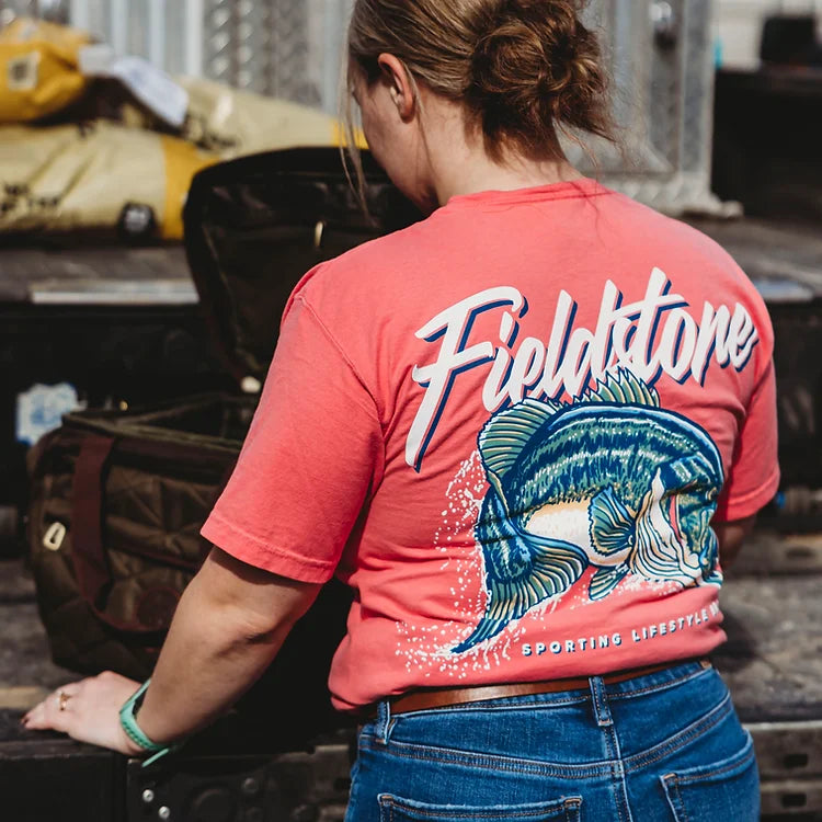 Largemouth Bass T-Shirt- Watermelon