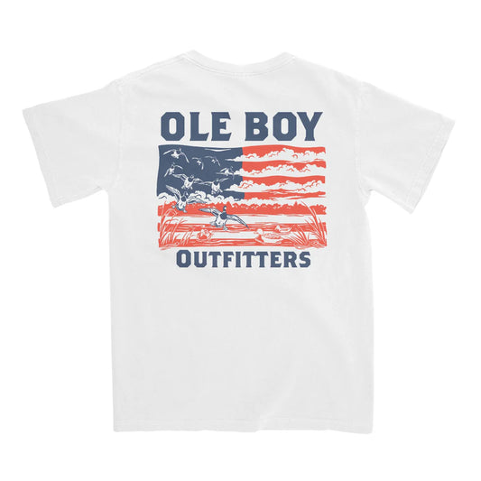 Patriotic Mallard Pocket Tee
