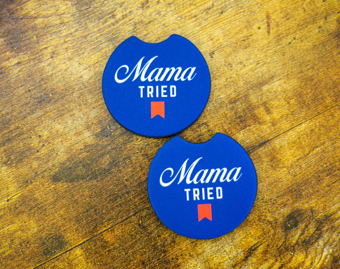 Mama Tried Car Coasters- Set of two