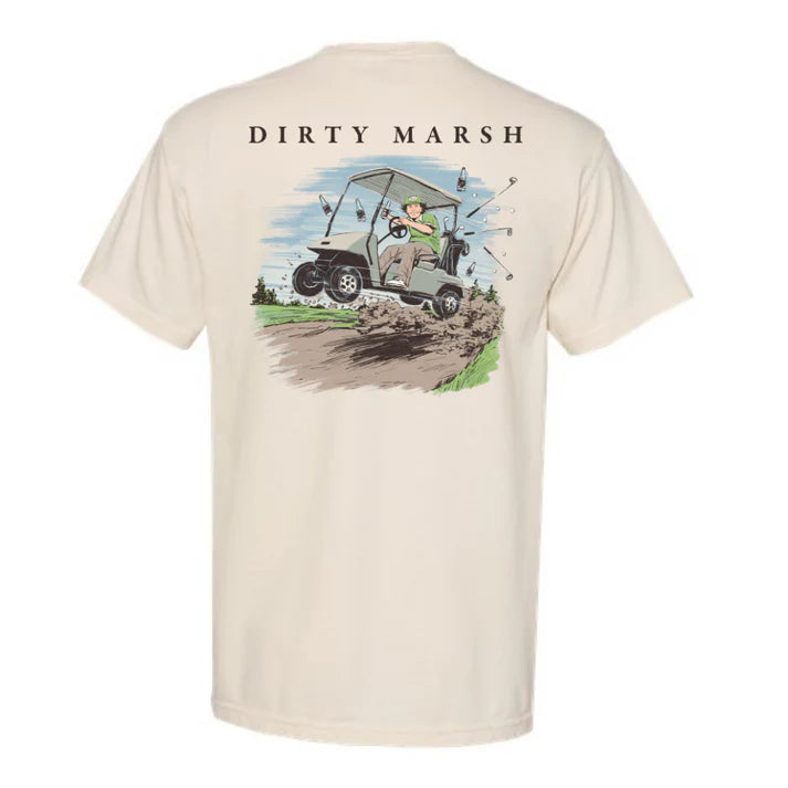 Marshall on Da Course Tee- Ivory