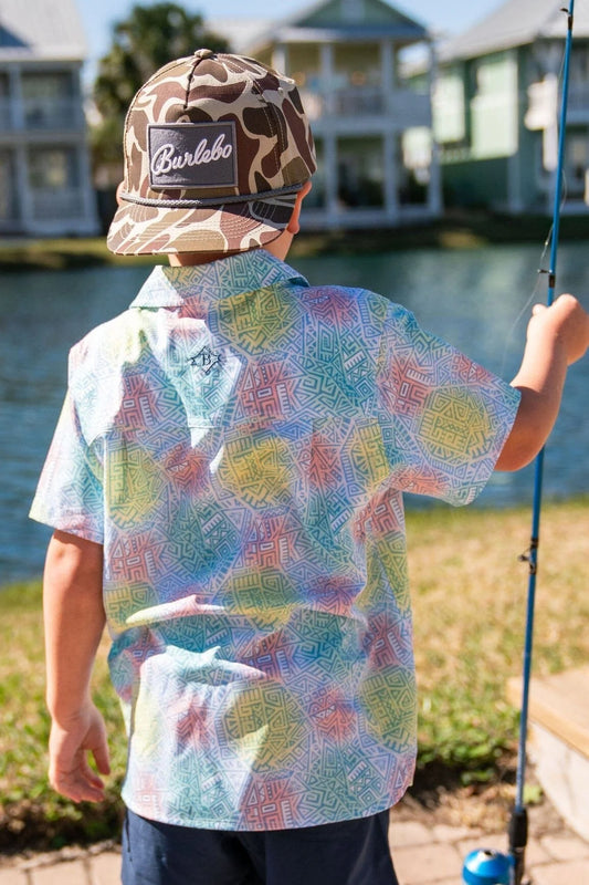 Youth Mayan Performance Button Down