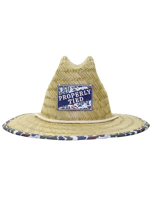 Men's Cabo Straw Hat Terra Camo