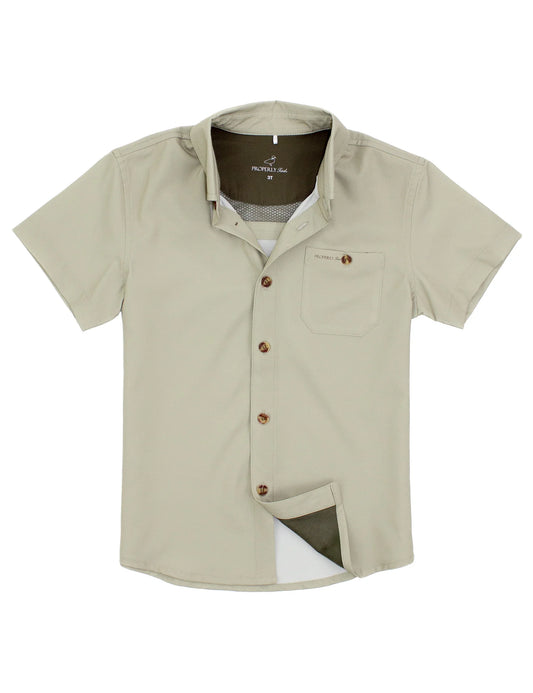Properly Tied Boys Sportsman Field Shirt-Twill