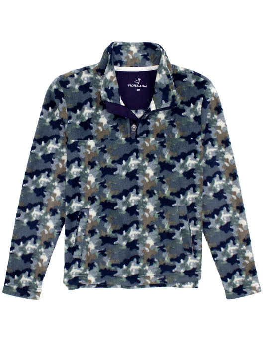 Boys Fleece Pullover - Delta Backwater Camo