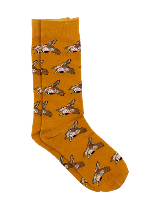 Mens Lucky Duck Sock Flying Pheasant