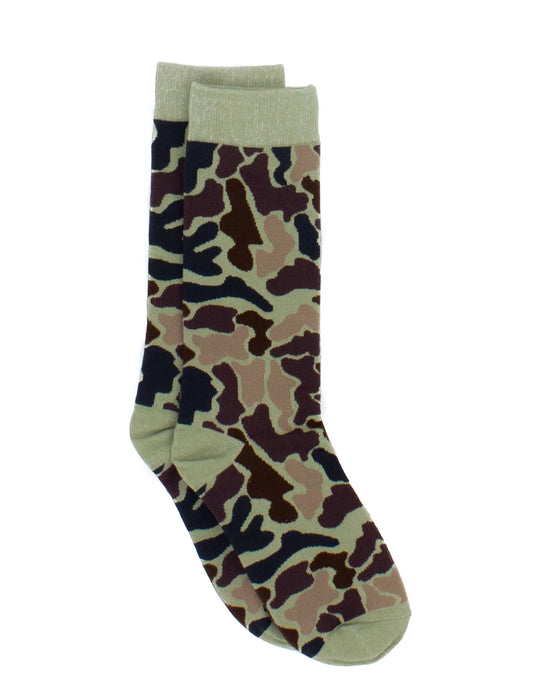 Lucky Duck Mens Sock Vintage Camo