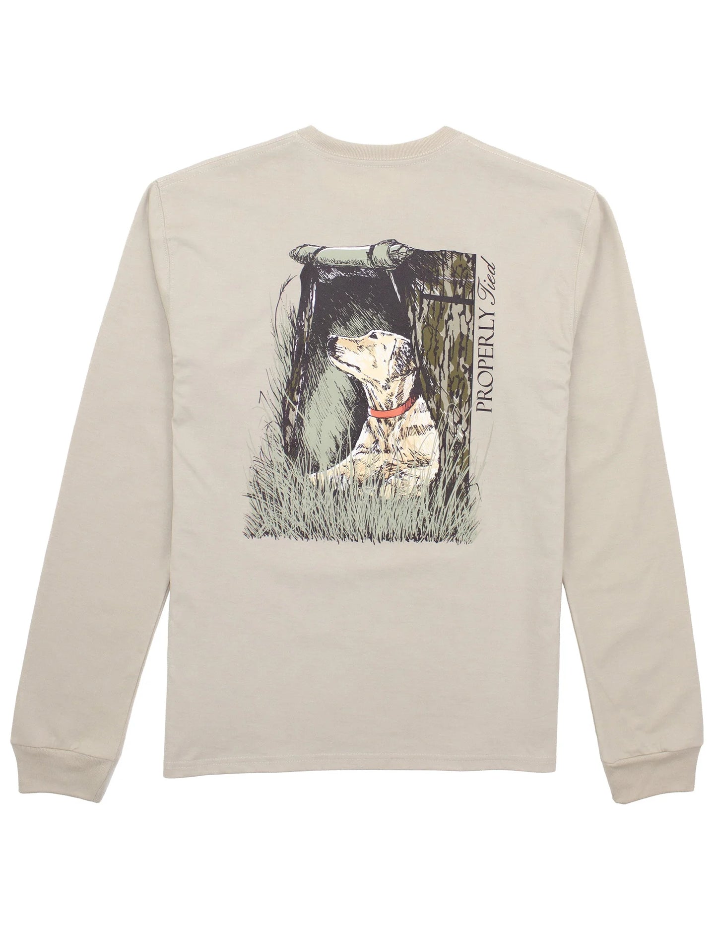 Mossy Oak Lab Long Sleeve Tee- Linen