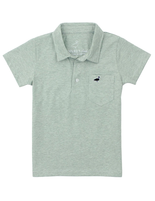 Boys Harrison Pocket Polo SS Kudzu