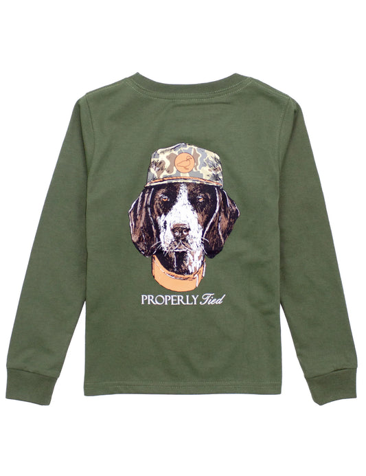 Boys Man's Best Friend Long Sleeve - Olive