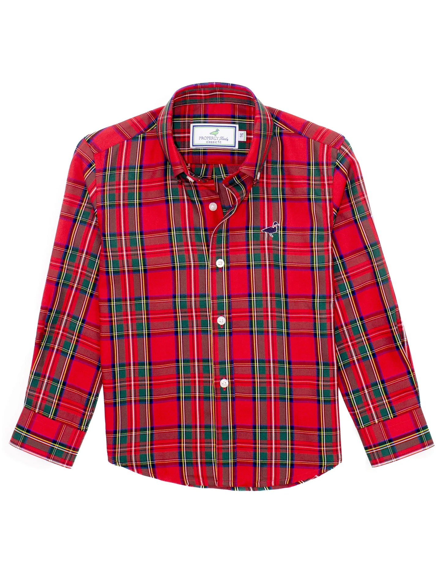 Boys Seasonal Sportshirt- Yuletide