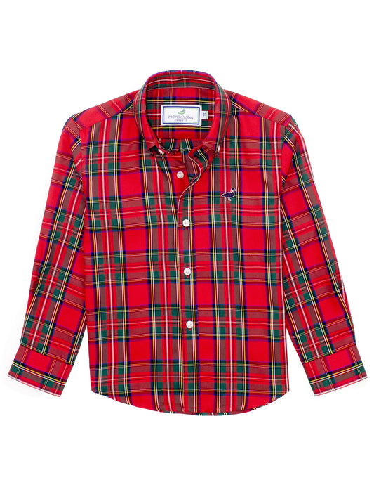 Boys Seasonal Sportshirt- Yuletide