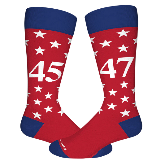 Mr. President Socks- 45-47 Red