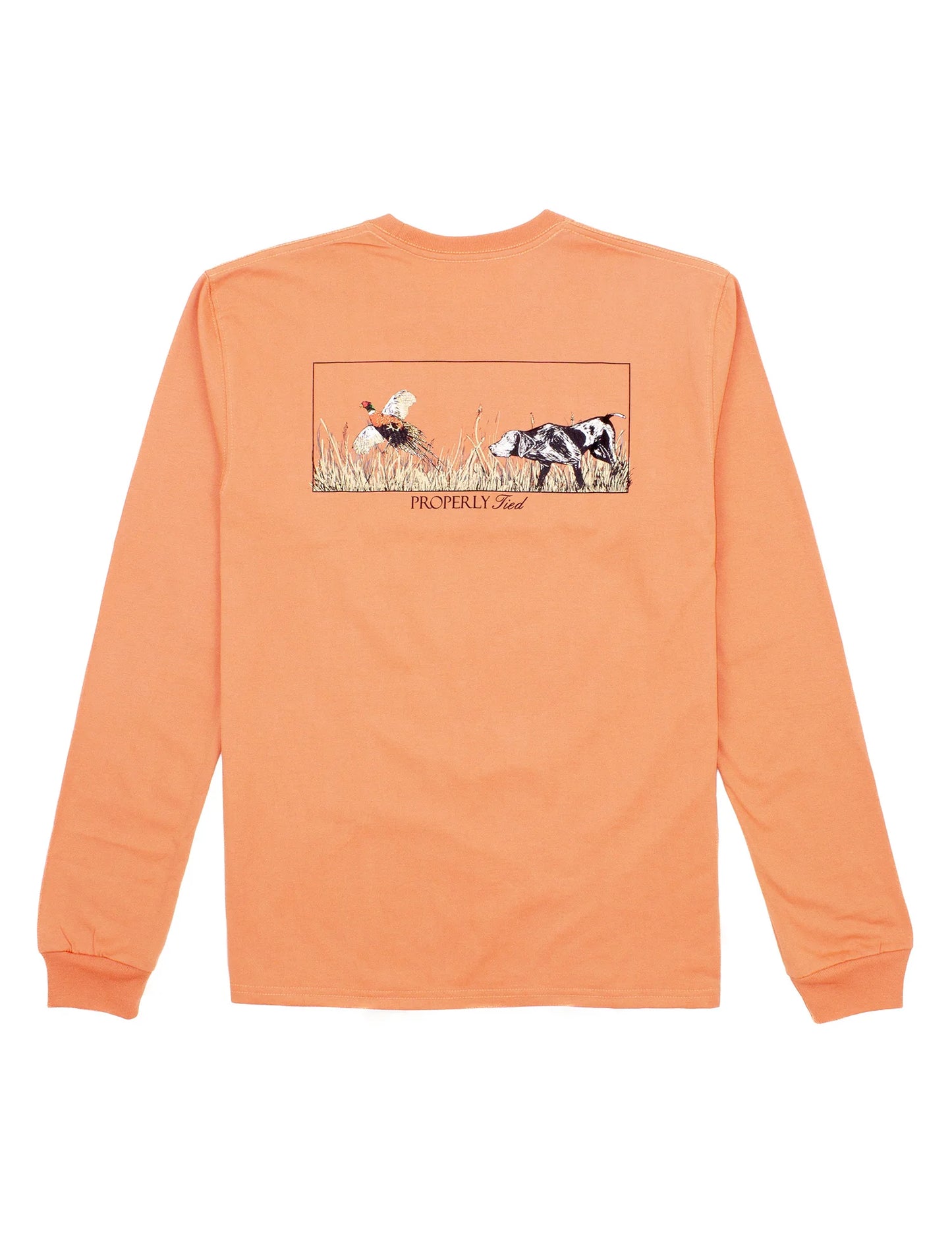 On the Hunt Long Sleeve Tee- Mango