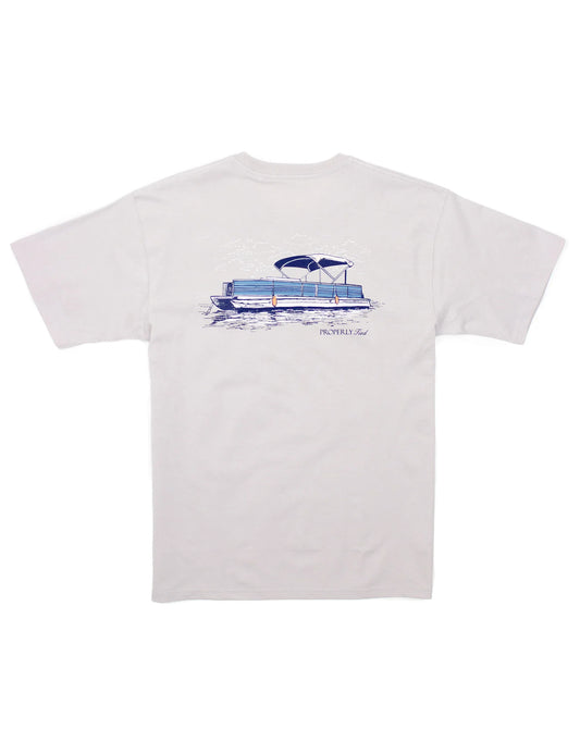 Party Barge Tee- Ice Grey