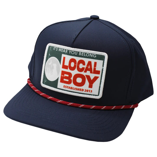 Red Man Rope Hat- Navy