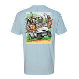 Ridin Birdie Tee- Chambray