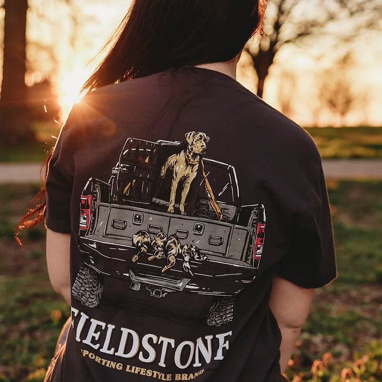 Truckbed Dog Tee- Grey