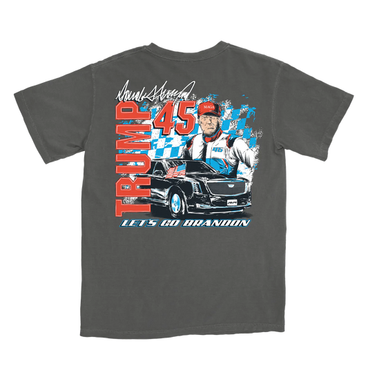 Trumpster NASCAR Tee- Grey