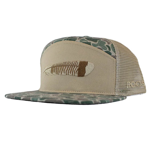 Roost Camo Turkey Feather 7 Panel Hat