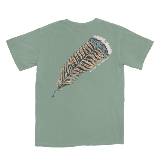 Turkey Feather Tee- Bay Green