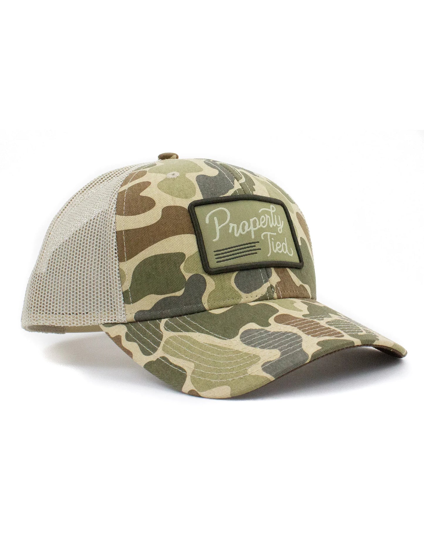Youth Sportsman Trucker Hat- Vintage Camo