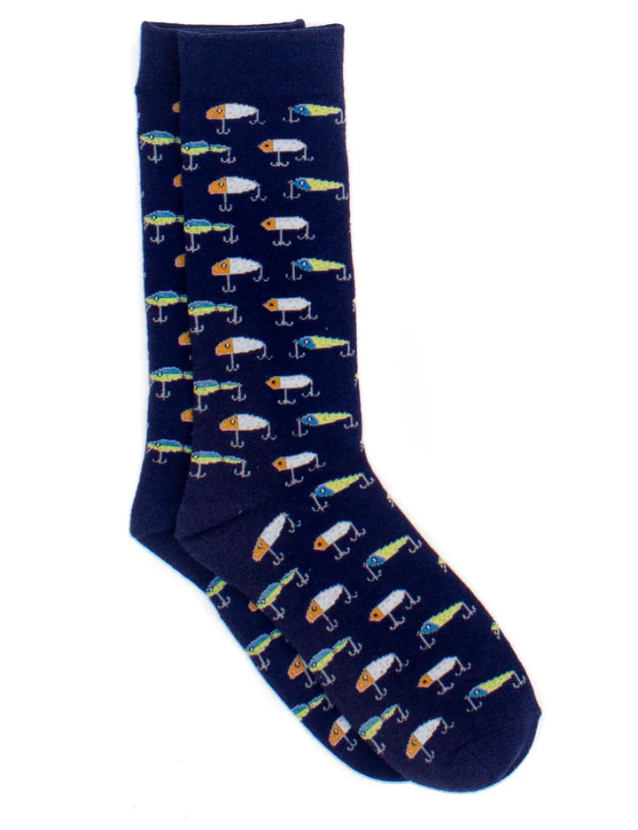 Lucky Duck Socks- Vintage Lures