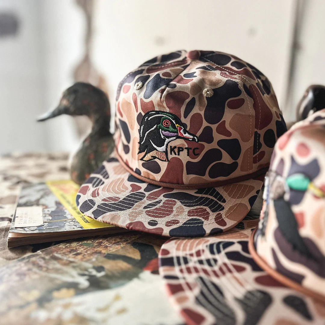 Wood Duck Rope Hat- Woodland Camo