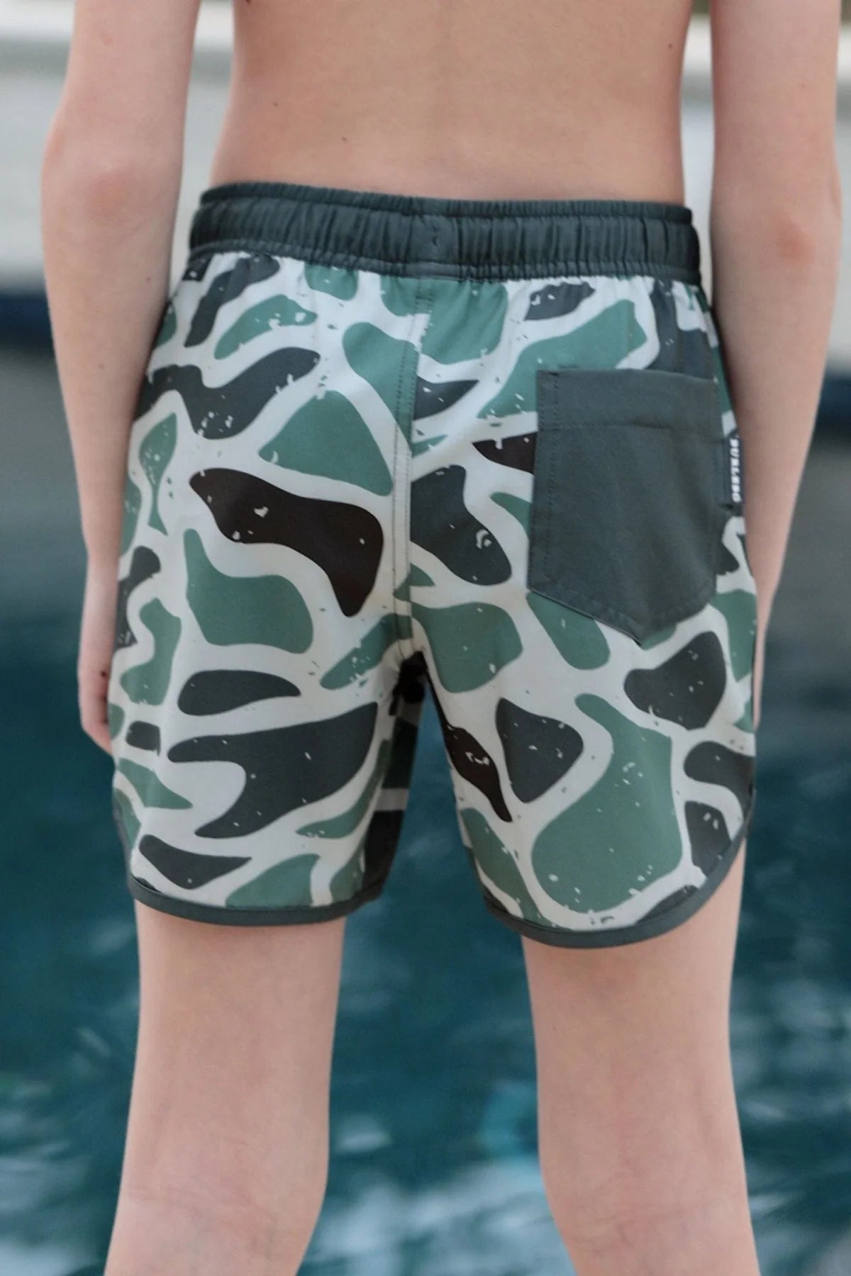 Youth Swim Trunks- Retro Duck Camo
