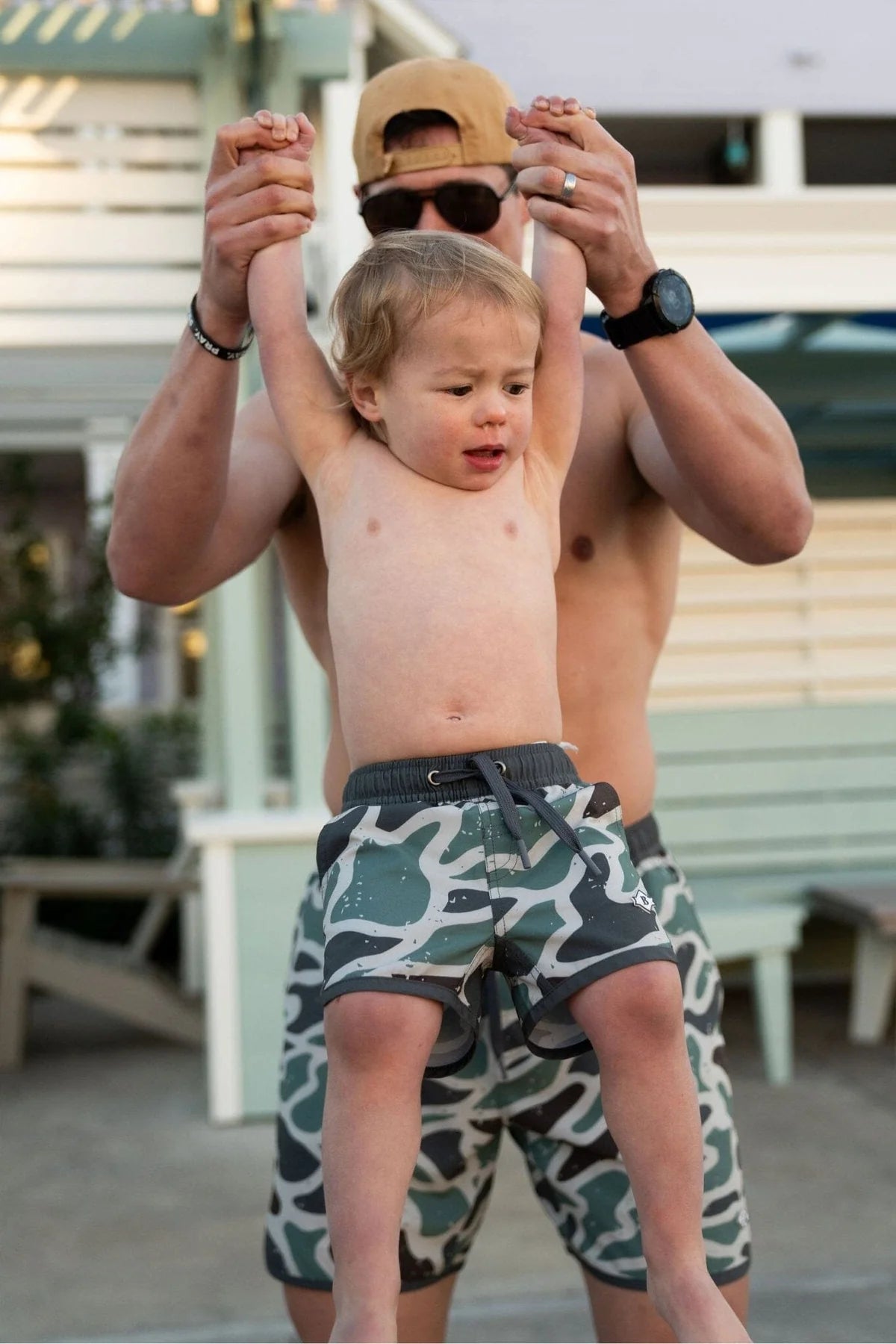 Youth Swim Trunks- Retro Duck Camo