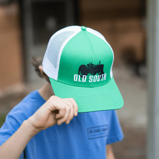 Youth Tractor Hat- Kelly Green
